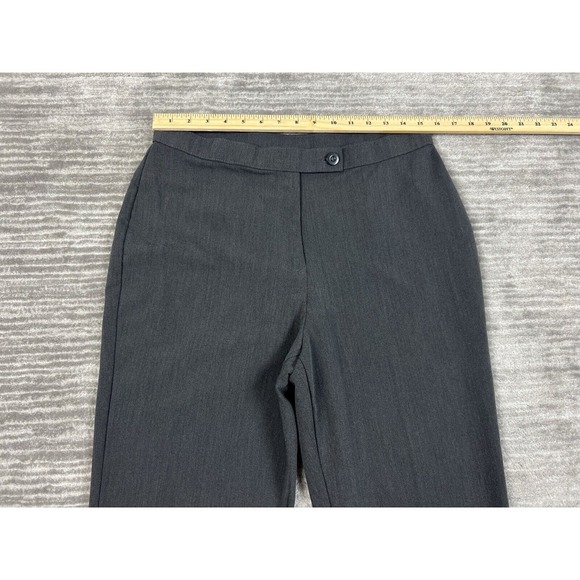 Kim Rogers Pants Women 12 Short Gray Elastic Waist Polyester‎ Blend Career - Picture 4 of 11